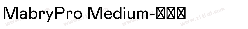 MabryPro Medium字体转换